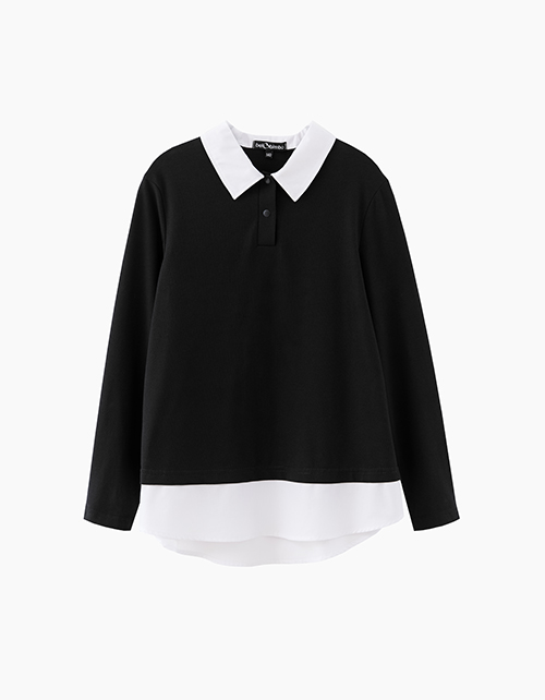 Джемпер-обманка школьный для девочки