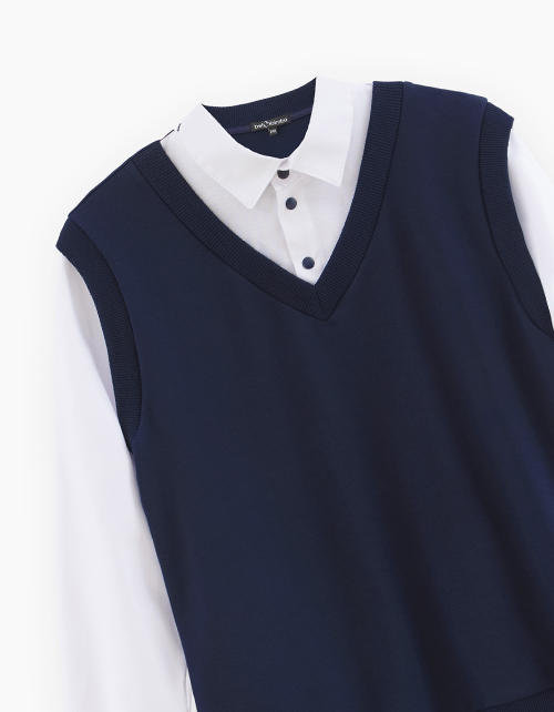 Школьный джемпер-обманка для мальчика Школьный джемпер-обманка для мальчика