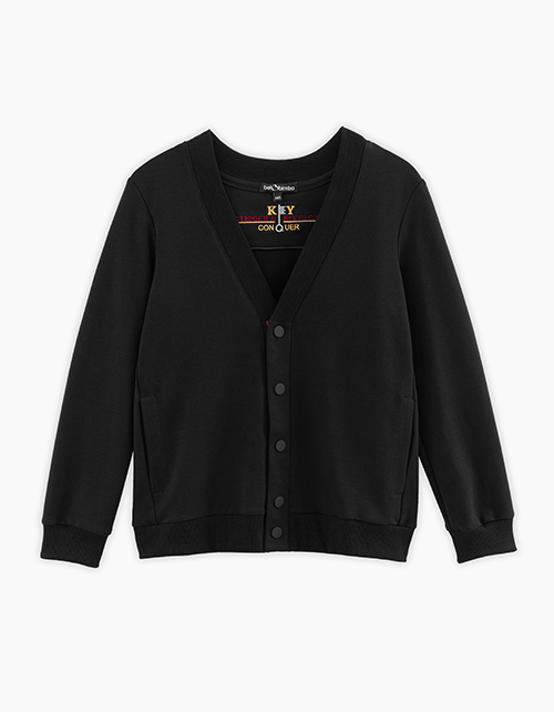 Кардиган чёрный школьный для мальчика