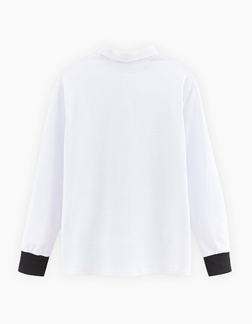 Комбинированная школьная рубашка для мальчика