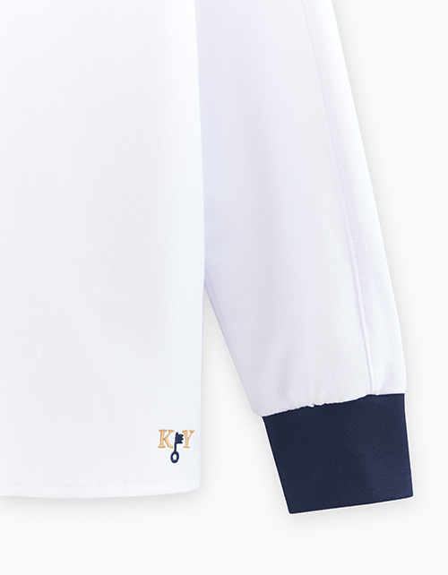 Комбинированная школьная рубашка для мальчика