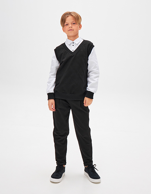 Чёрные школьные брюки для мальчика