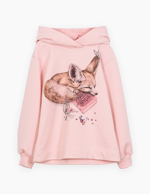 Худи светло-розовое для девочки