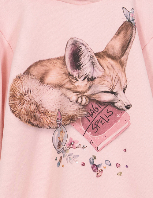 Худи светло-розовое для девочки