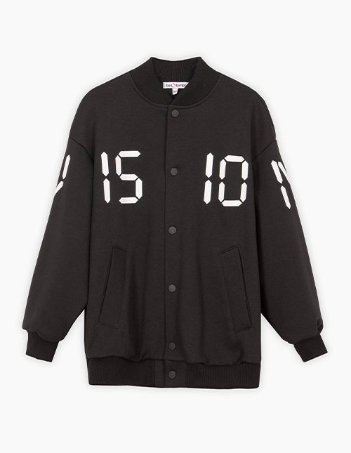 Бомбер чёрный для мальчика