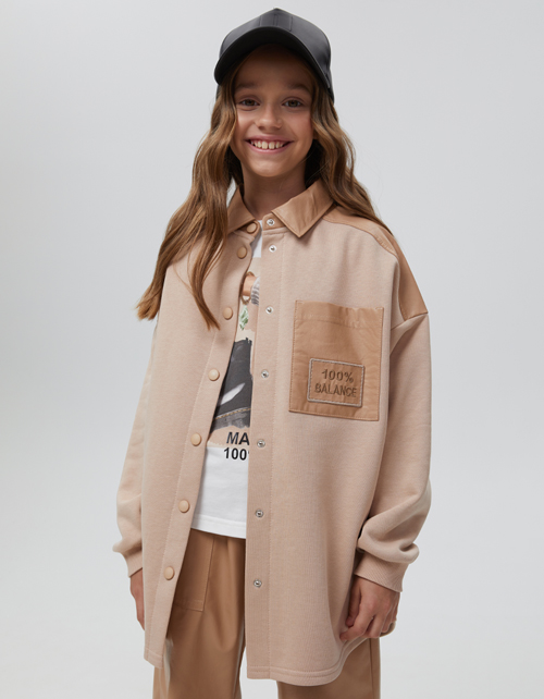 Жакет-рубашка для девочки Жакет-рубашка для девочки