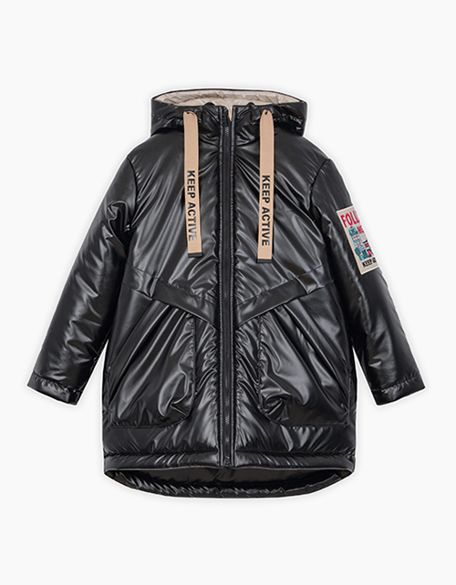 Куртка чёрная осенняя для девочки