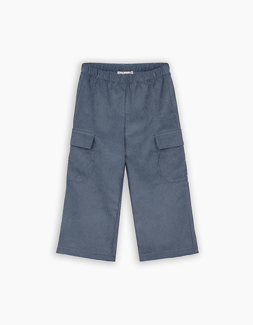 Брюки-карго в оттенке деним для девочки Брюки-карго в оттенке деним для девочки