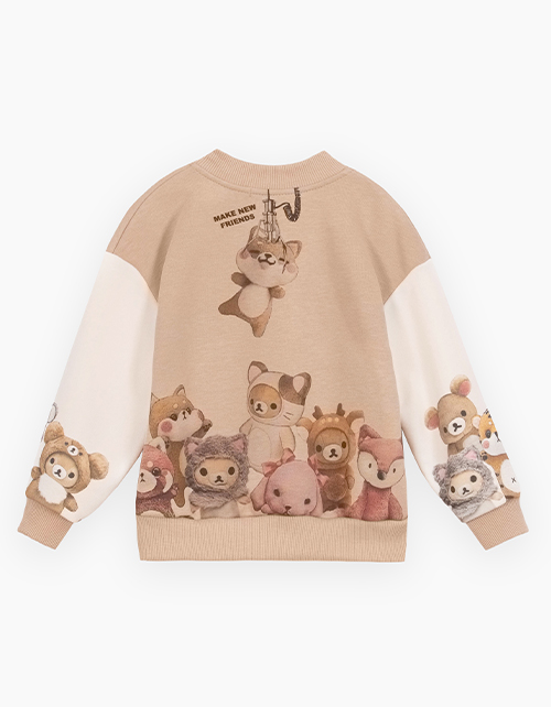 Бежевый бомбер для девочки Бежевый бомбер для девочки