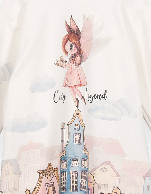 Платье с длинным рукавом