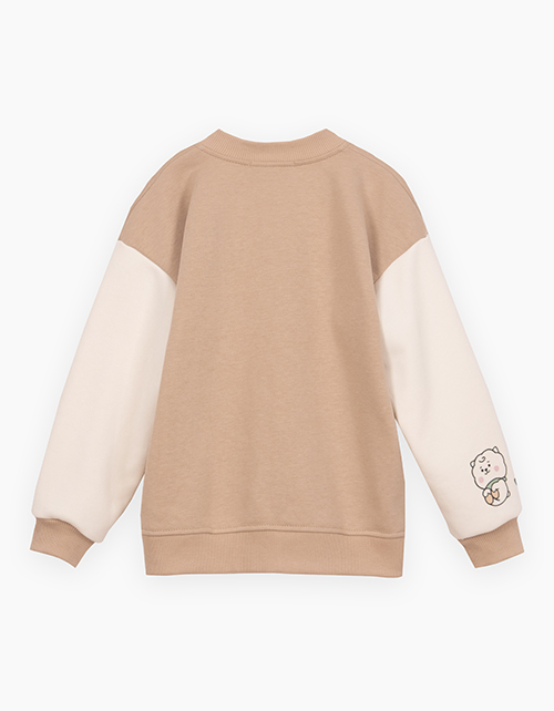 Бежевый бомбер для девочки