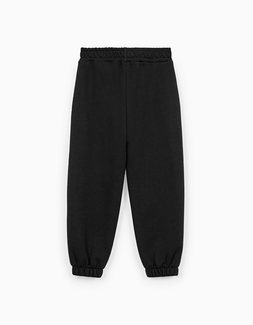Чёрные брюки-джоггеры для мальчика