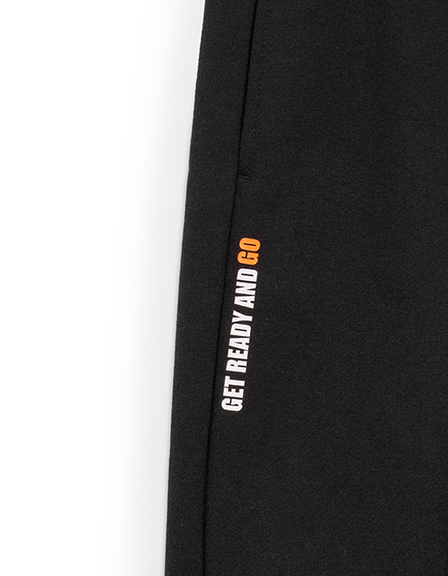 Чёрные брюки-джоггеры для мальчика