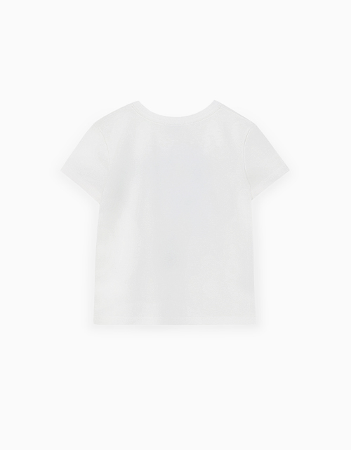 Молочная футболка для девочки