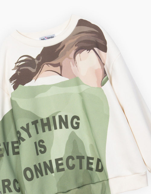 Дизайнерский свитшот для девочки