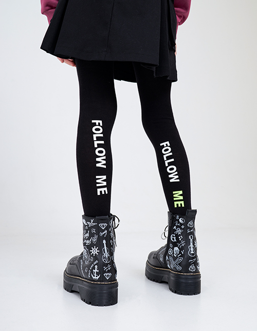 Чёрные колготки Следуй за мной