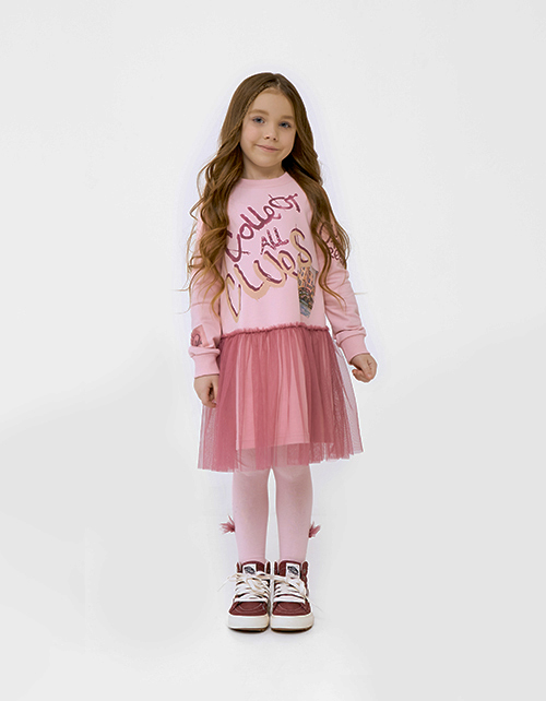 Платье с эффектом многослойности Платье с эффектом многослойности