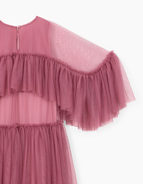 Дизайнерское нарядное платье благородного брусничного оттенка