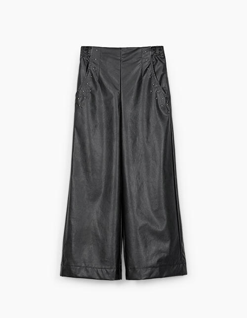 Чёрные брюки-кюлоты для девочки