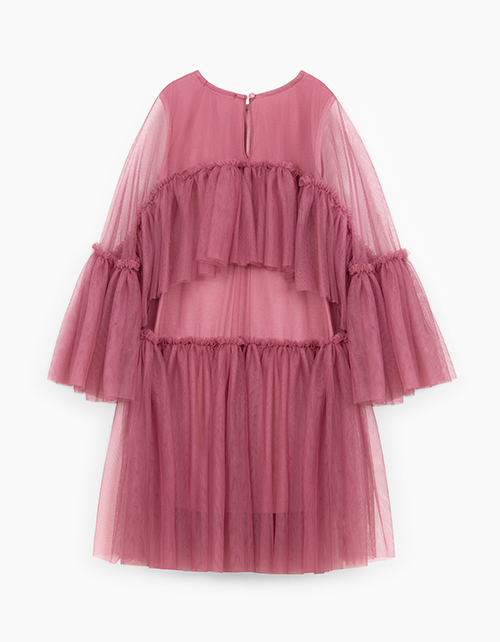 Дизайнерское нарядное платье благородного брусничного оттенка