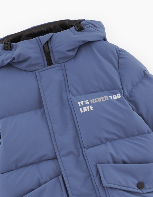 Зимняя куртка в оттенке денима для мальчика