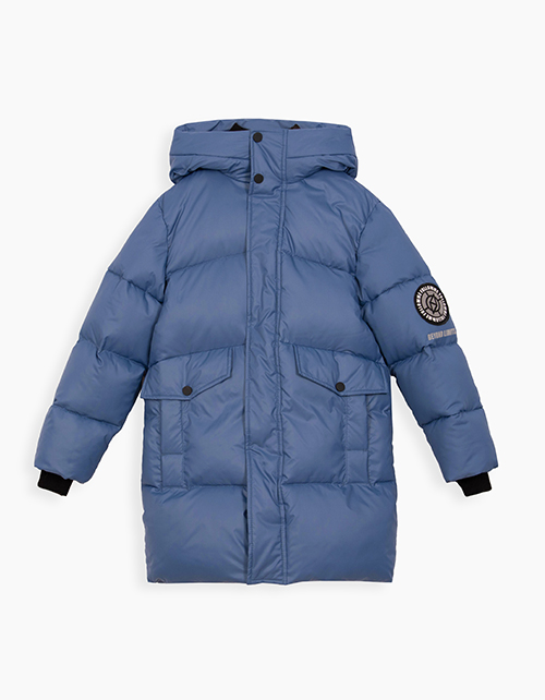Зимняя куртка в оттенке денима для мальчика