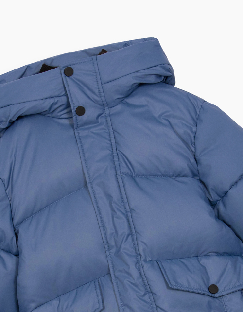 Зимняя куртка в оттенке денима для мальчика