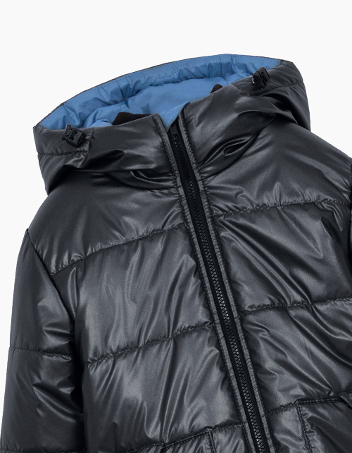 Зимняя чёрная куртка для мальчика