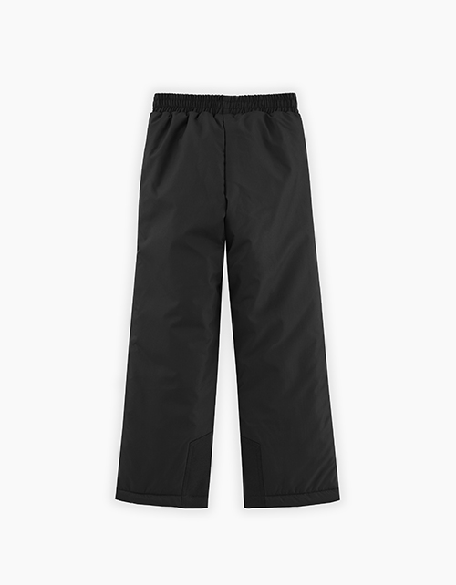 Утеплённые чёрные брюки для мальчика