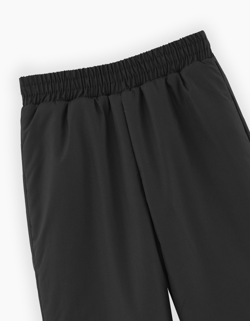 Утеплённые чёрные брюки для мальчика