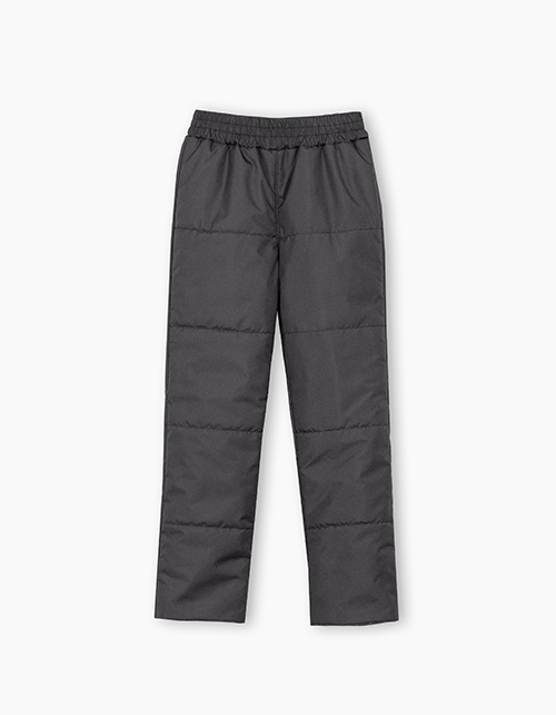 Утепленные графитовые брюки для девочки