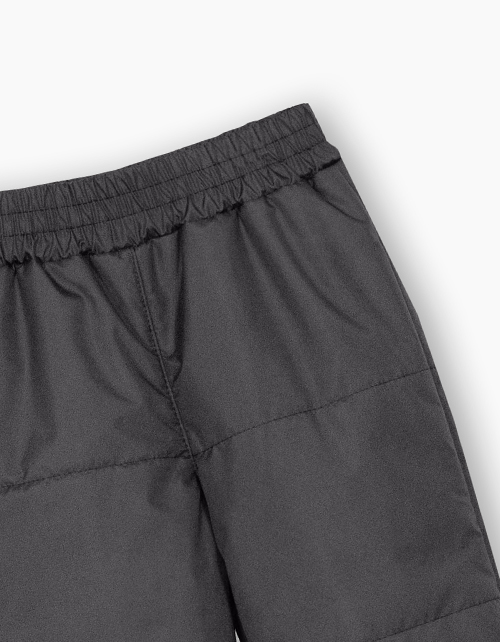 Утепленные графитовые брюки для девочки