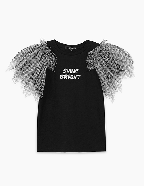 Блузка чёрная нарядная для девочки