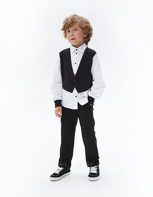 Чёрные брюки для мальчика