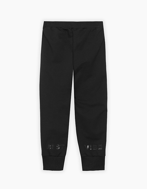 Чёрные брюки-джоггеры для мальчика