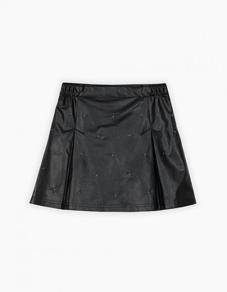 Эффектная чёрная юбка-шорты Эффектная чёрная юбка-шорты