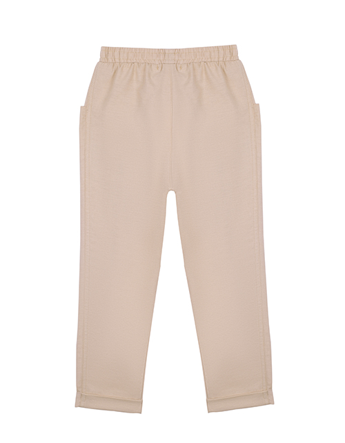 Бежевые брюки для девочки