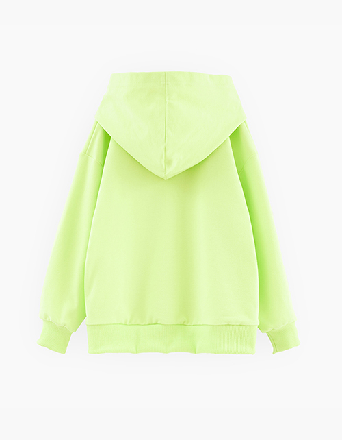 Худи оттенка кибер лайм для девочки