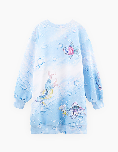 Платье-свитшот для девочки