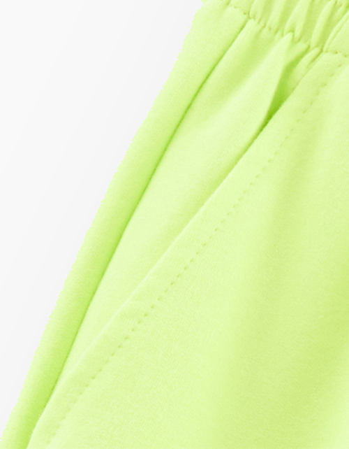 Широкие брюки оттенка кибер лайм для девочки Широкие брюки оттенка кибер лайм для девочки