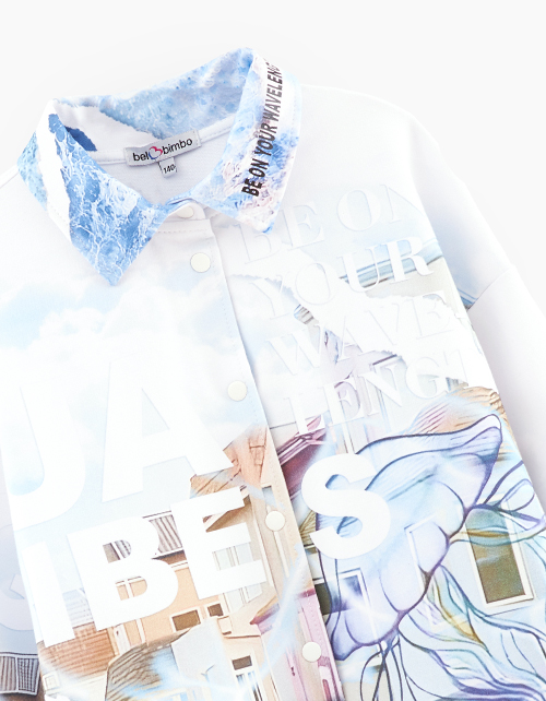 Жакет-рубашка для девочки