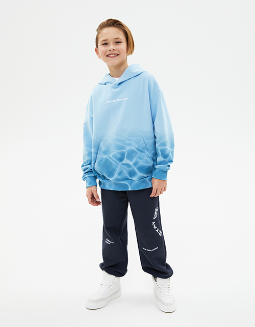 Худи небесно-голубого оттенка для мальчика