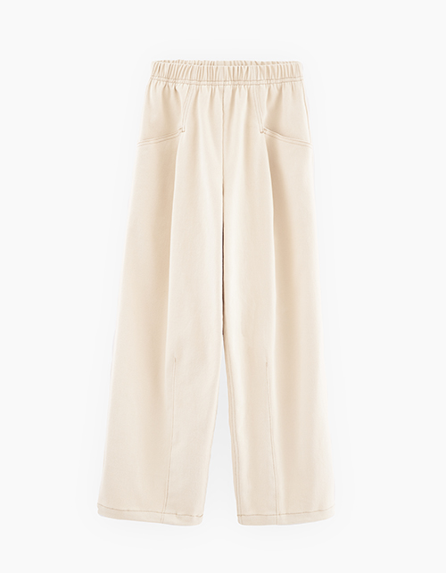 Светло-бежевые брюки для девочки