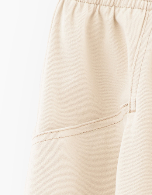 Светло-бежевые брюки для девочки