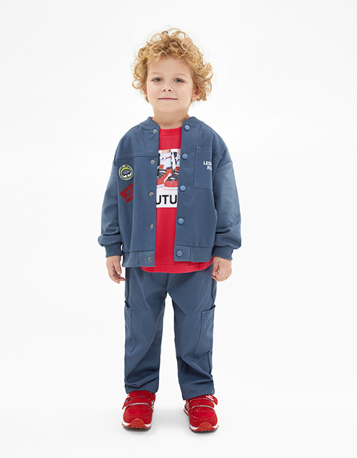 Брюки-карго в оттенке деним для мальчика