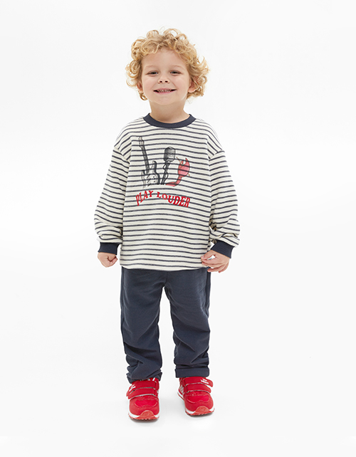 Свитшот в полоску для мальчика
