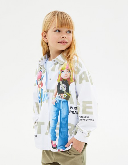 Жакет-рубашка для девочки