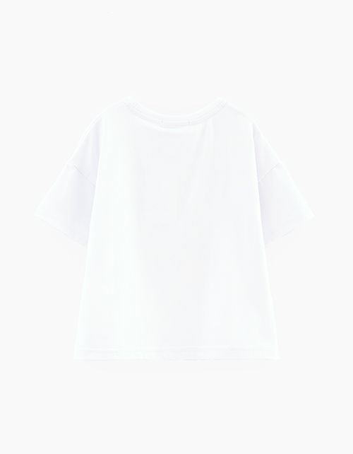 Белая футболка для девочки