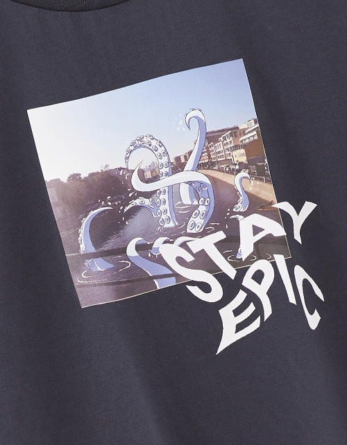 Графитовая футболка для мальчика Графитовая футболка для мальчика