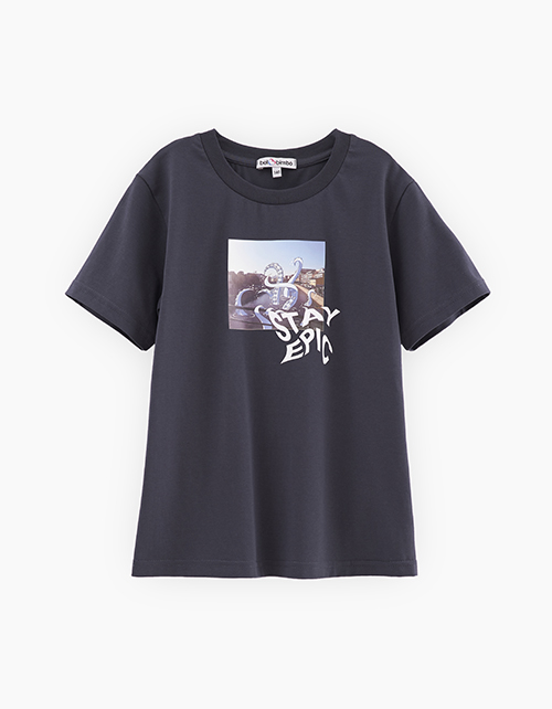 Графитовая футболка для мальчика